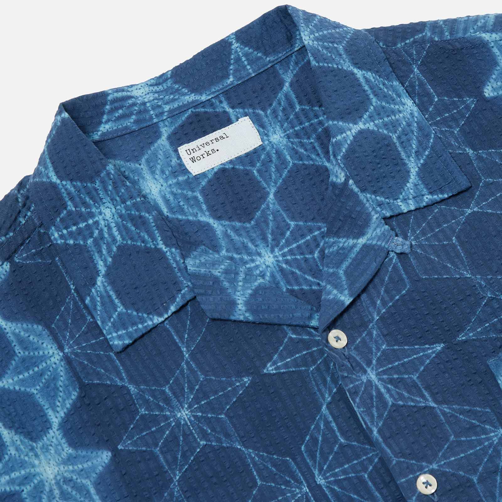 Road Shirt Needle Tye N Dye indigo
