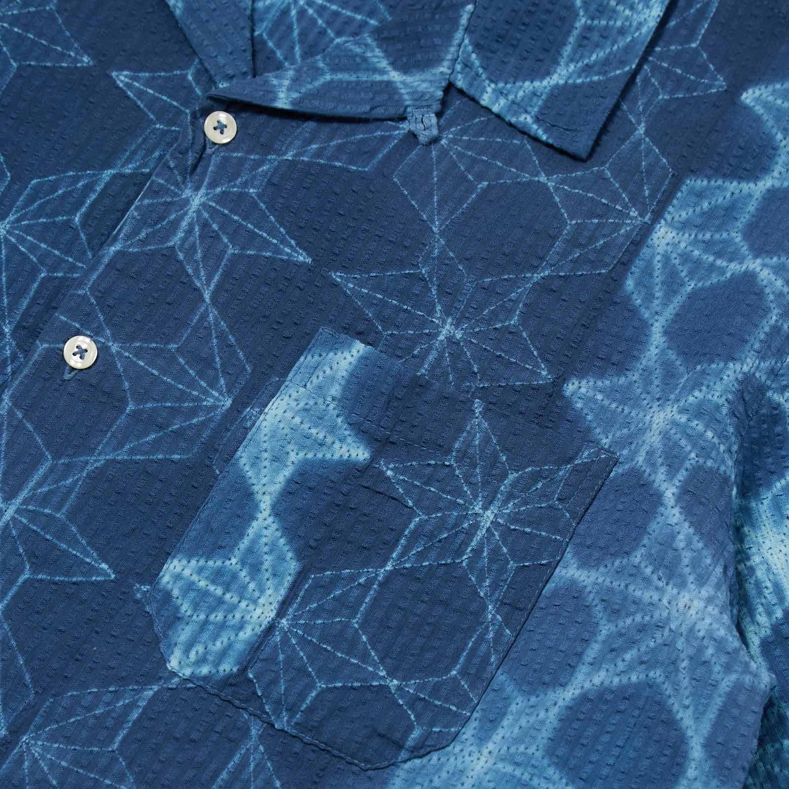 Road Shirt Needle Tye N Dye indigo