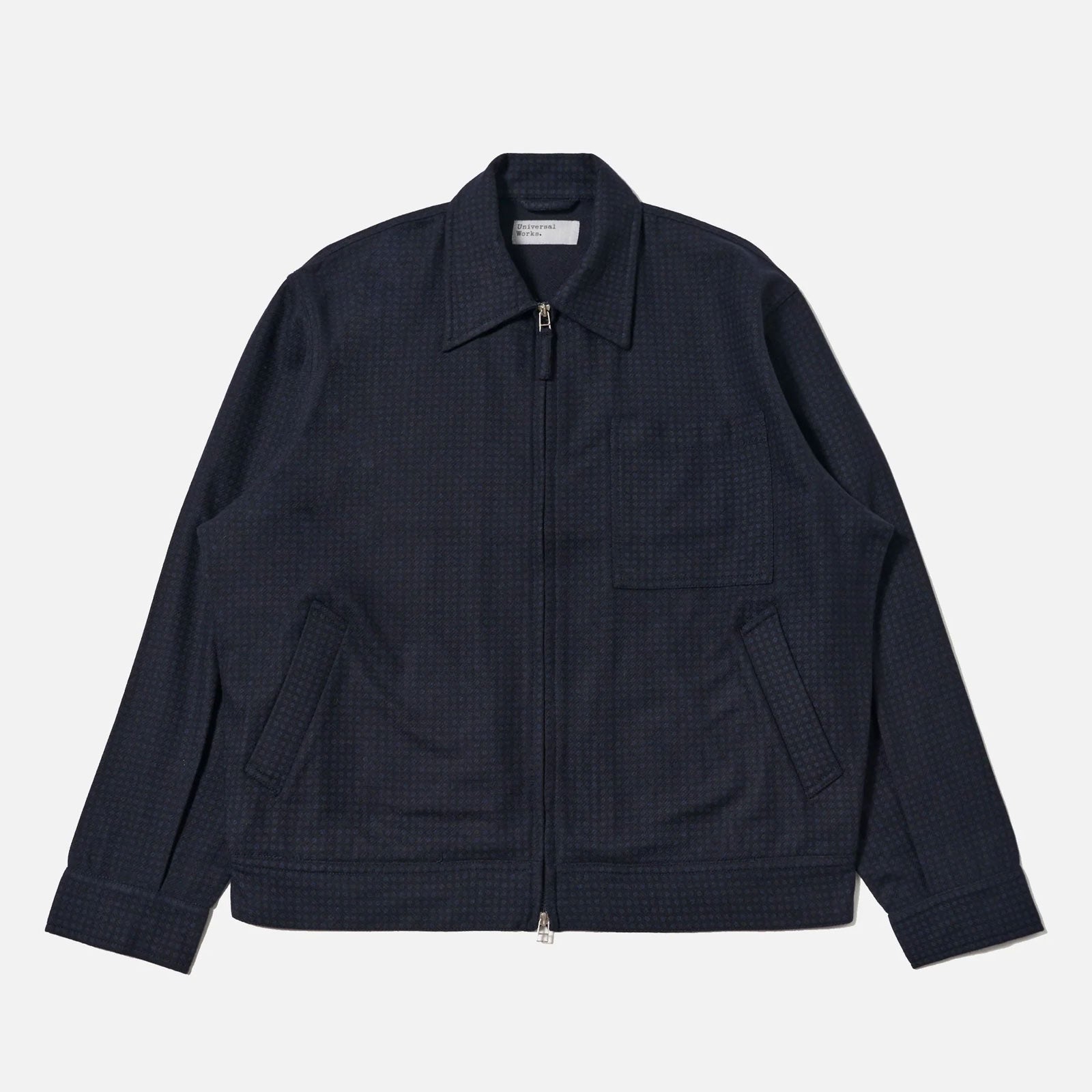 Rose Bowl Dot Print Flannel Jacket navy Universal Works