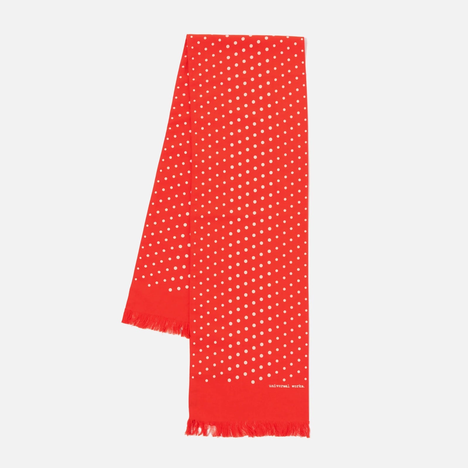 Short Dot Print Scarf orange Universal Works