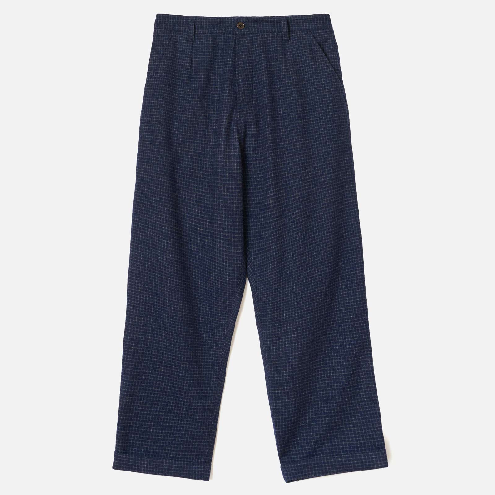 Super Chino Bobby Wool Mix navy check