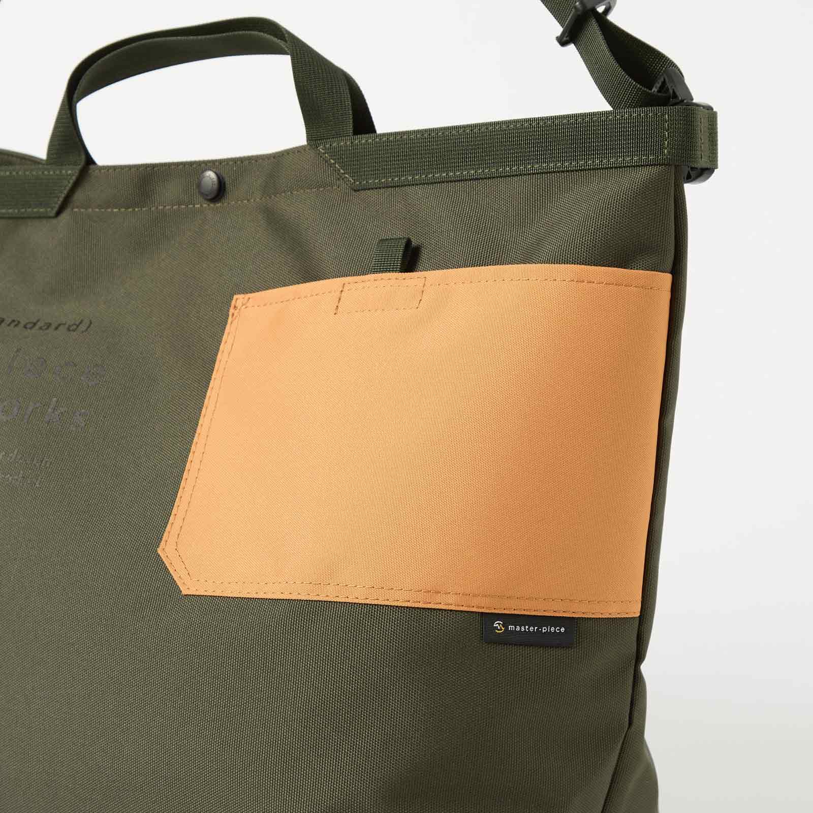 master-piece x Universal Works Large Tote Bag olive