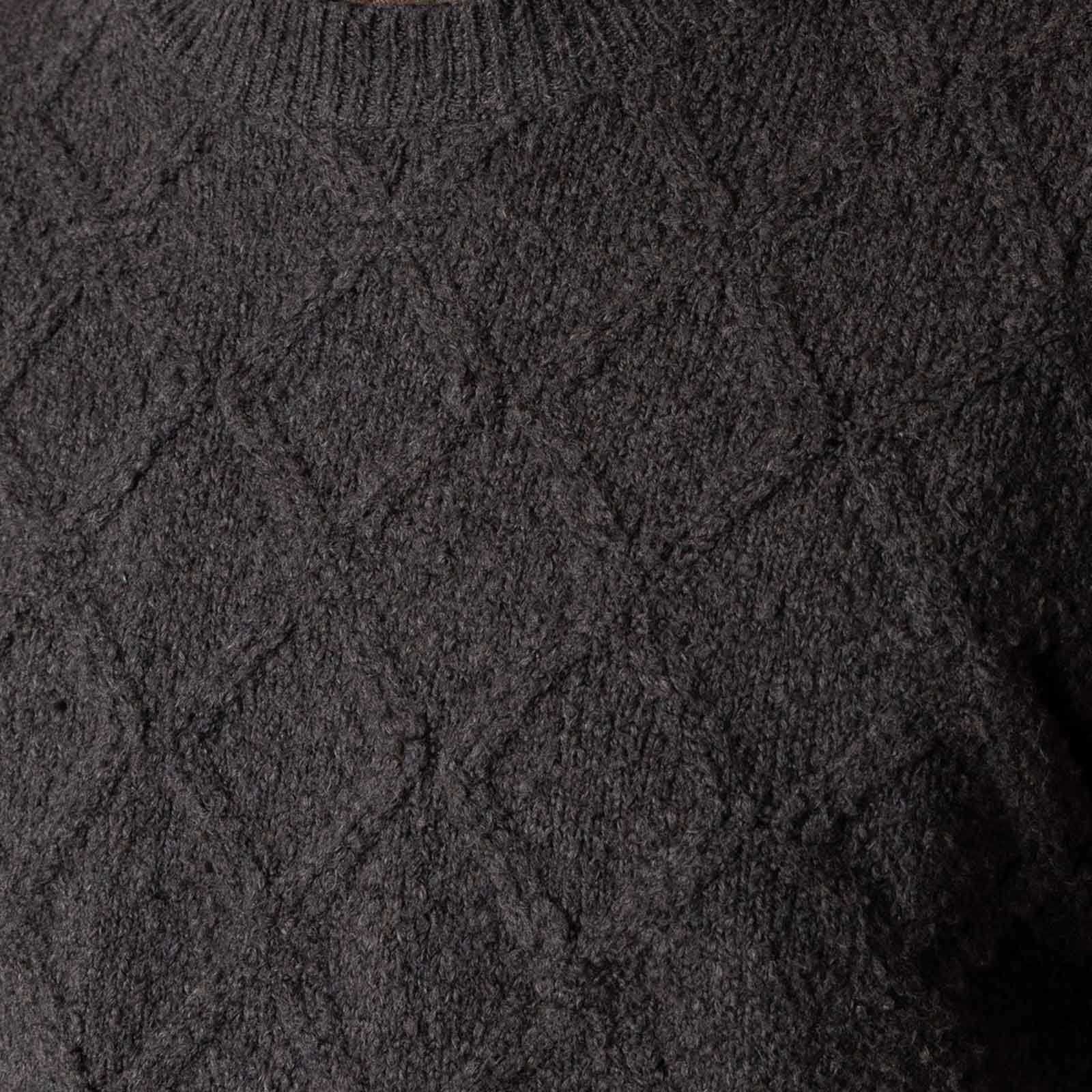 Avery Cable Knit taupe brown melange Clean Cut Copenhagen