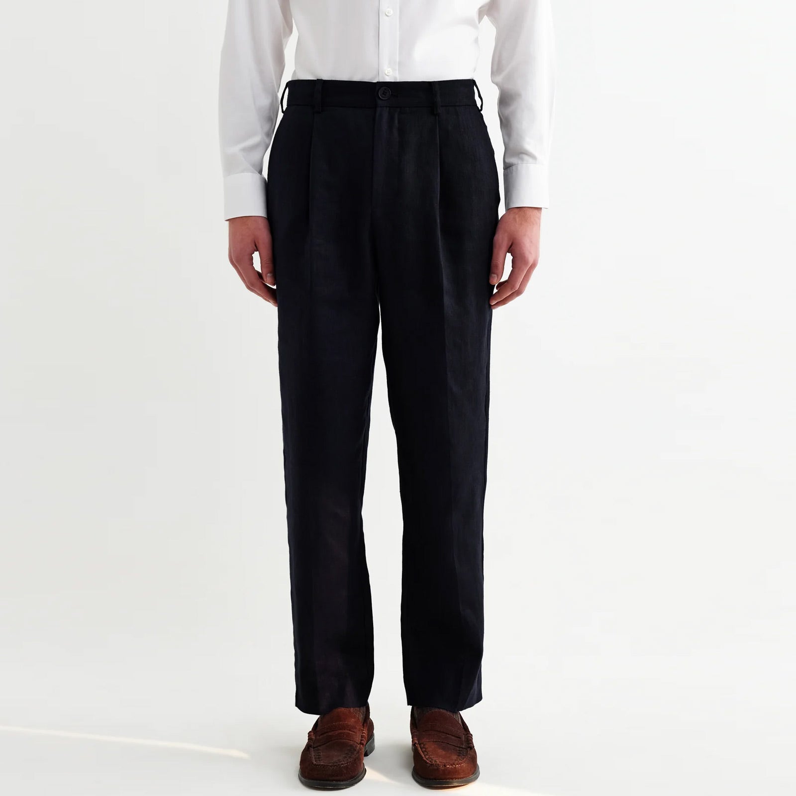 Aubyn Linen Trousers navy