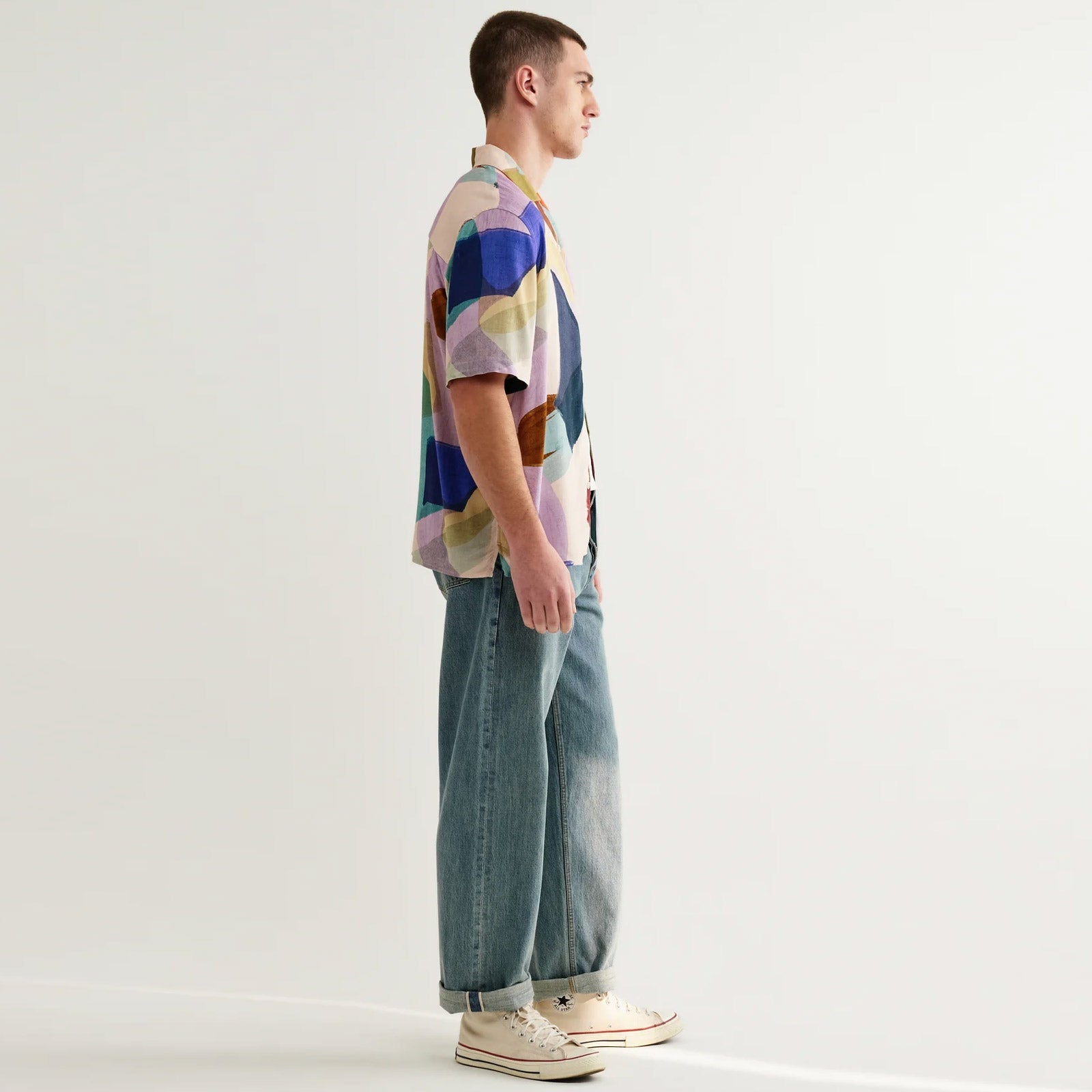 Didcot S/S Painted Shapes Shirt multi Wax London