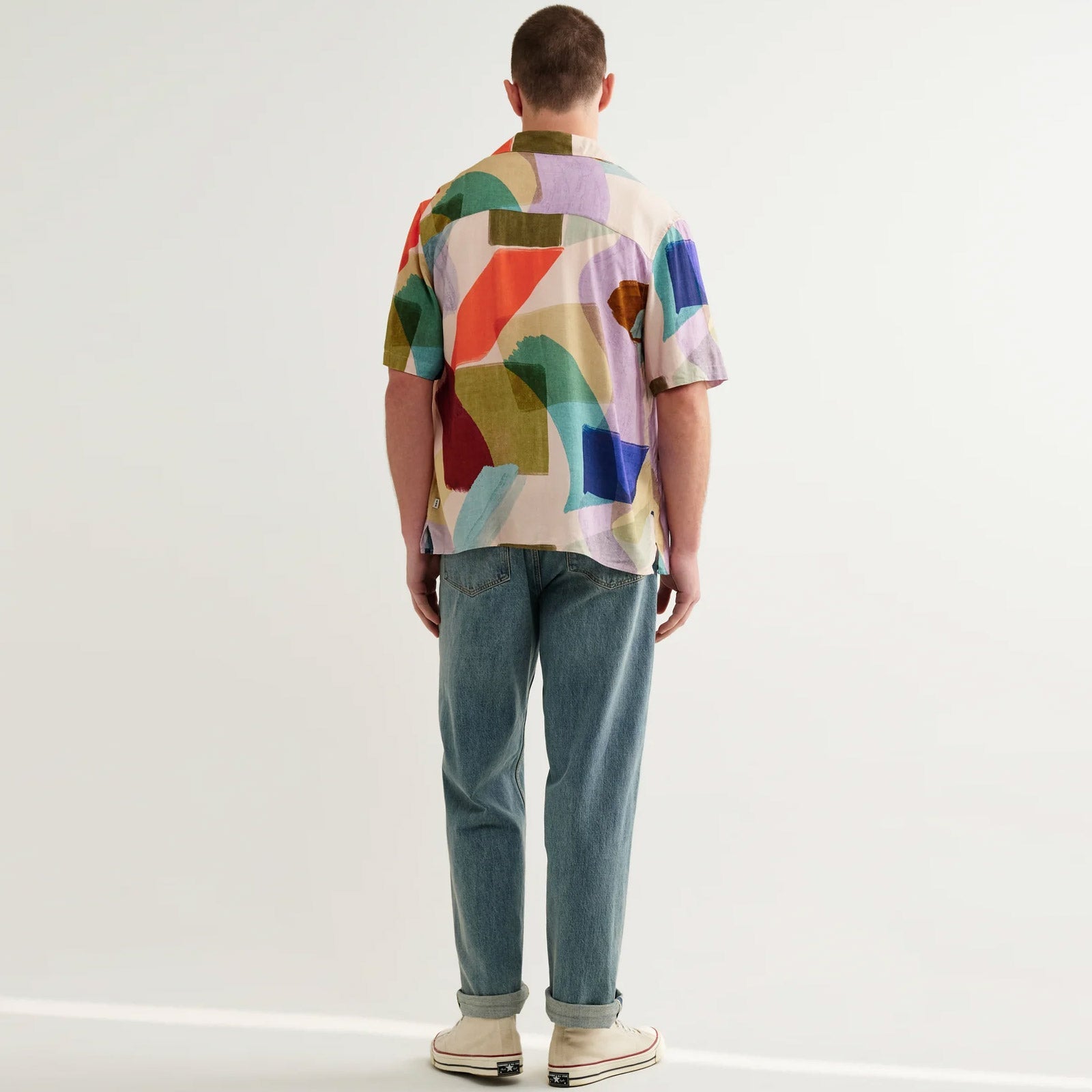 Didcot S/S Painted Shapes Shirt multi Wax London
