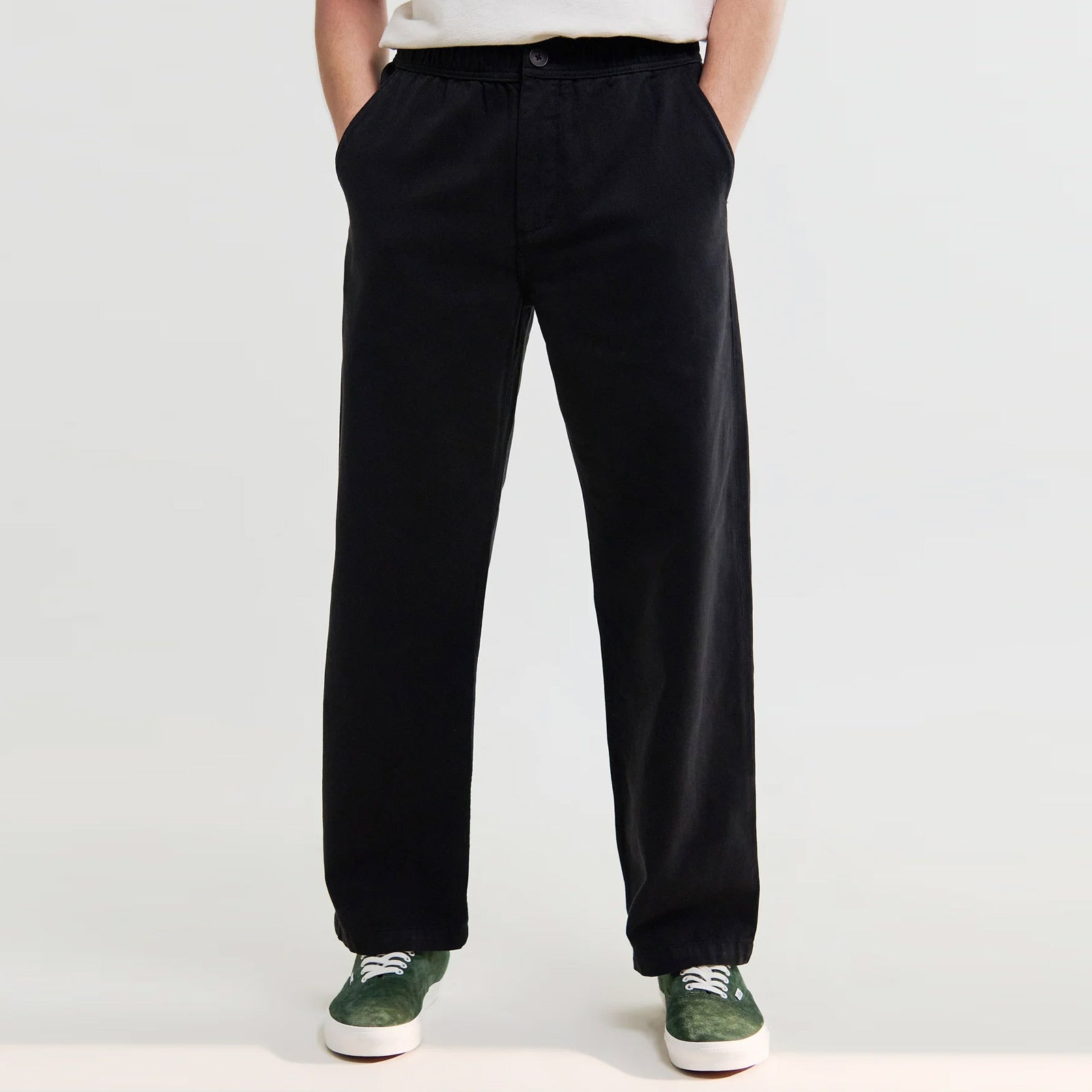 Hyde Cotton Twill Trousers black Wax London