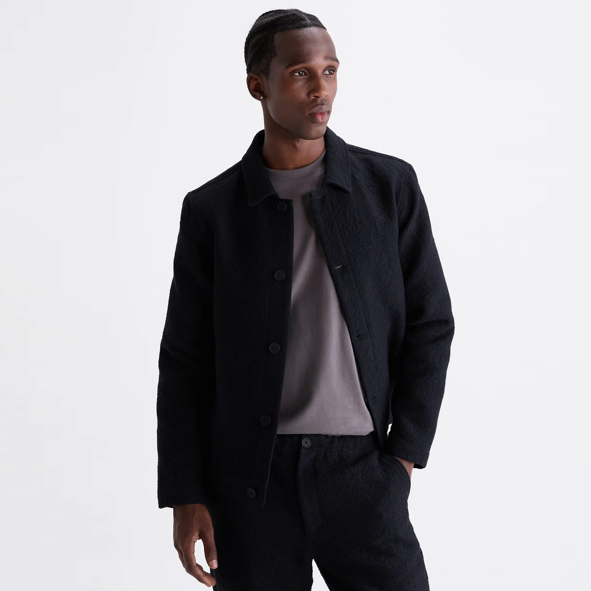 Iggy Tonal Jacquard Jacket navy/black