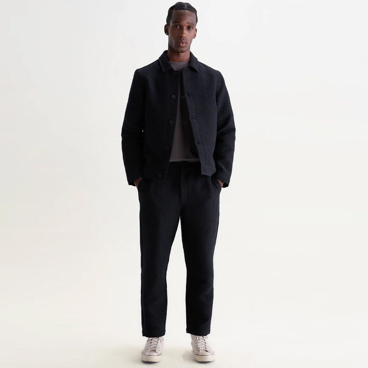 Iggy Tonal Jacquard Jacket navy/black