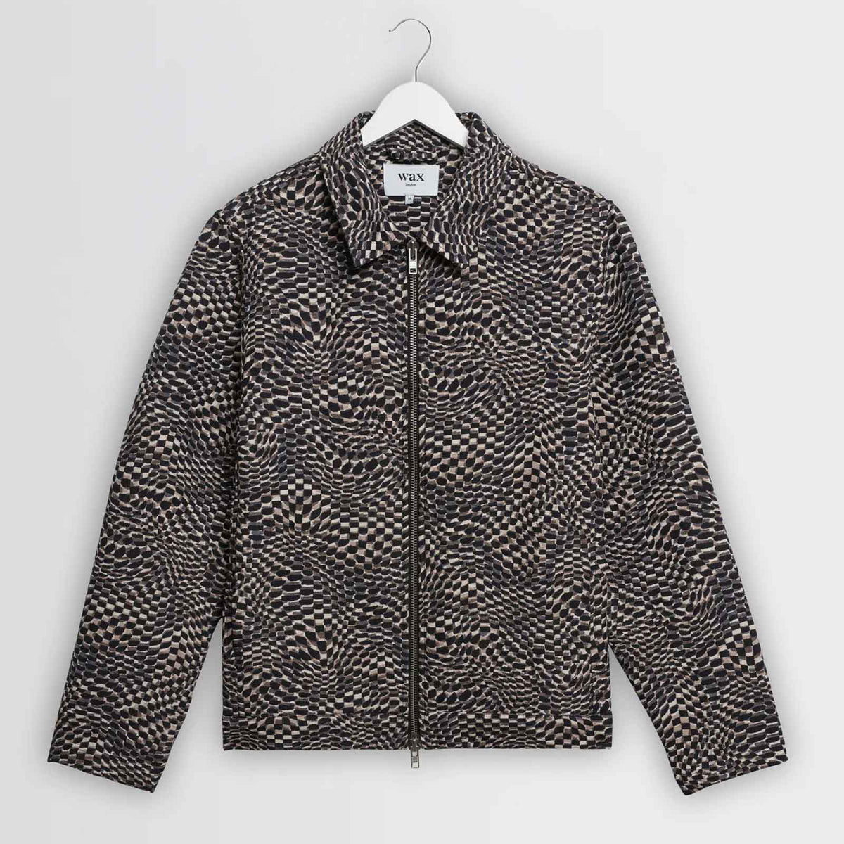 Park Geo Wave Jacquard Jacket navy/brown