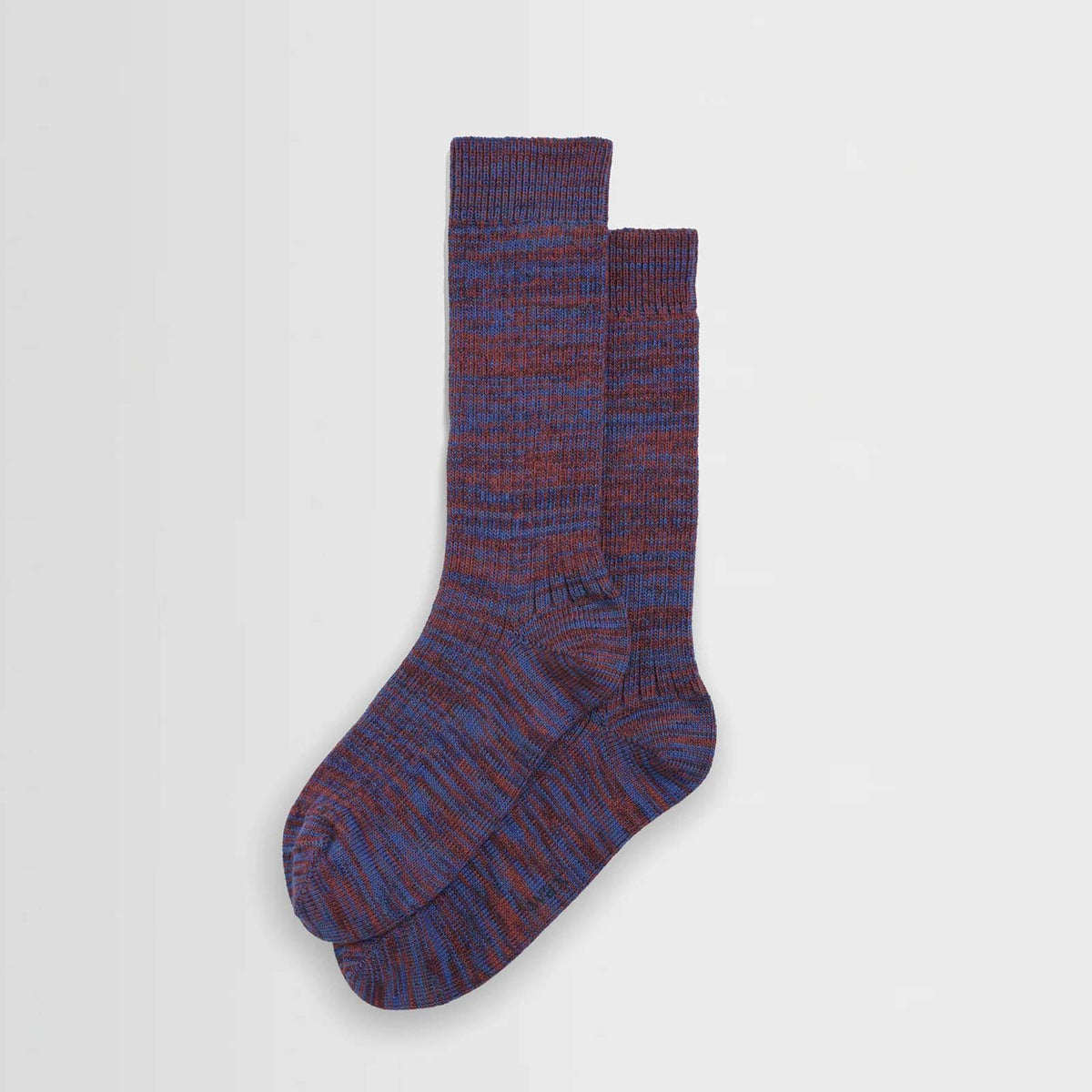 Sandwell Twisted Cotton Socks blue/red