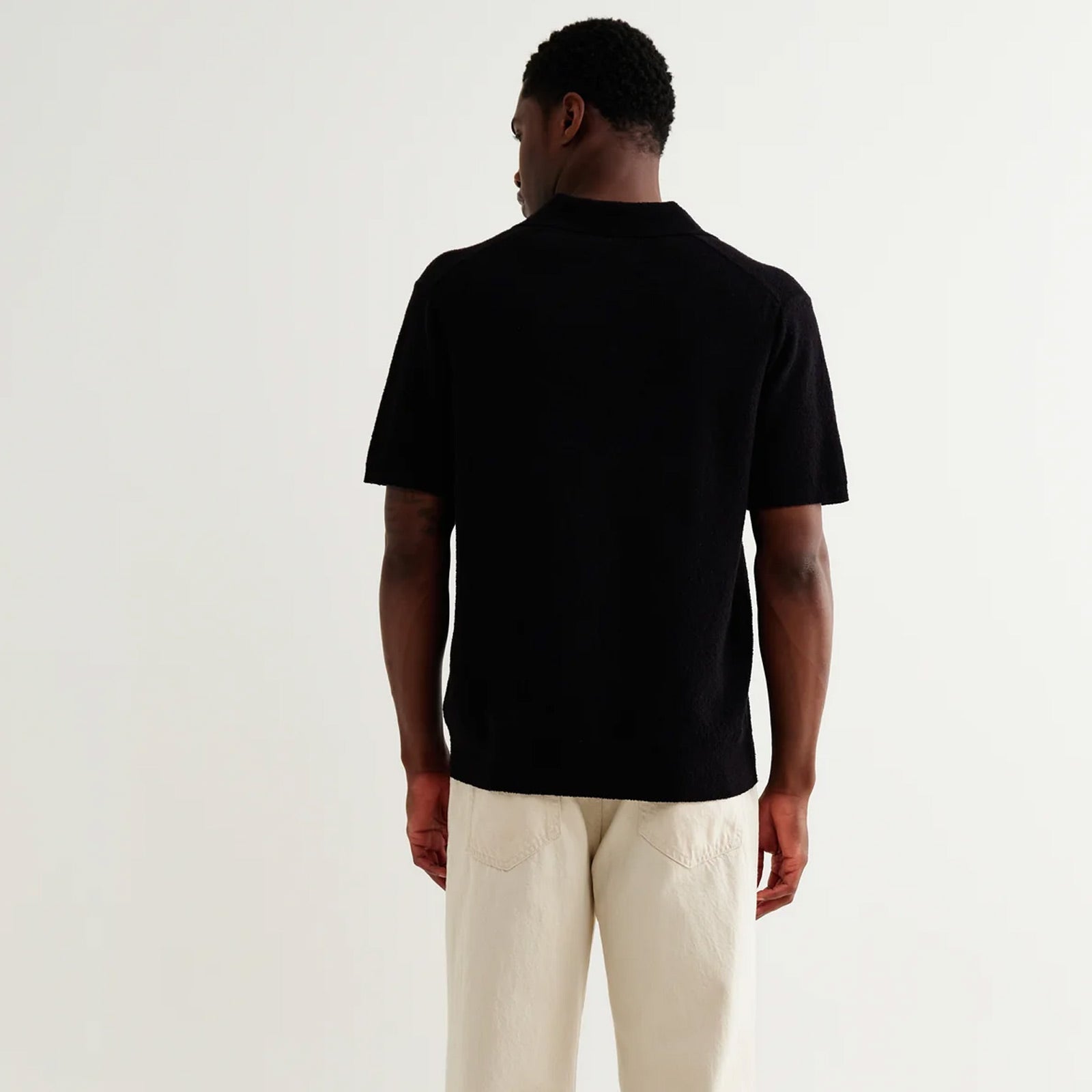 Siena S/S Polo black Wax London
