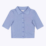 WeSofia Knit Polo Shirt blue