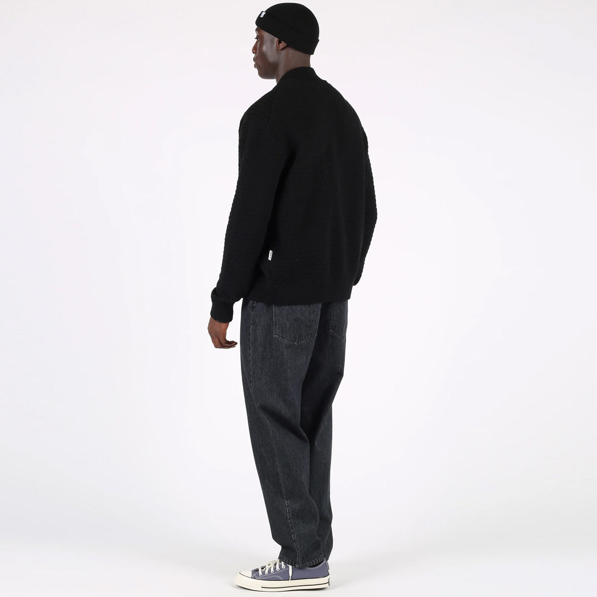 WeDanny Zip Cardigan black