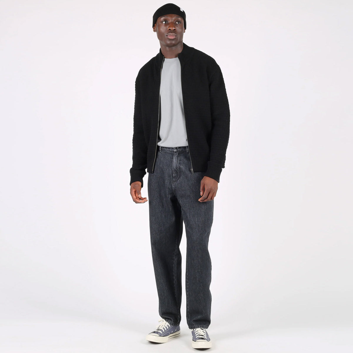 WeDanny Zip Cardigan black
