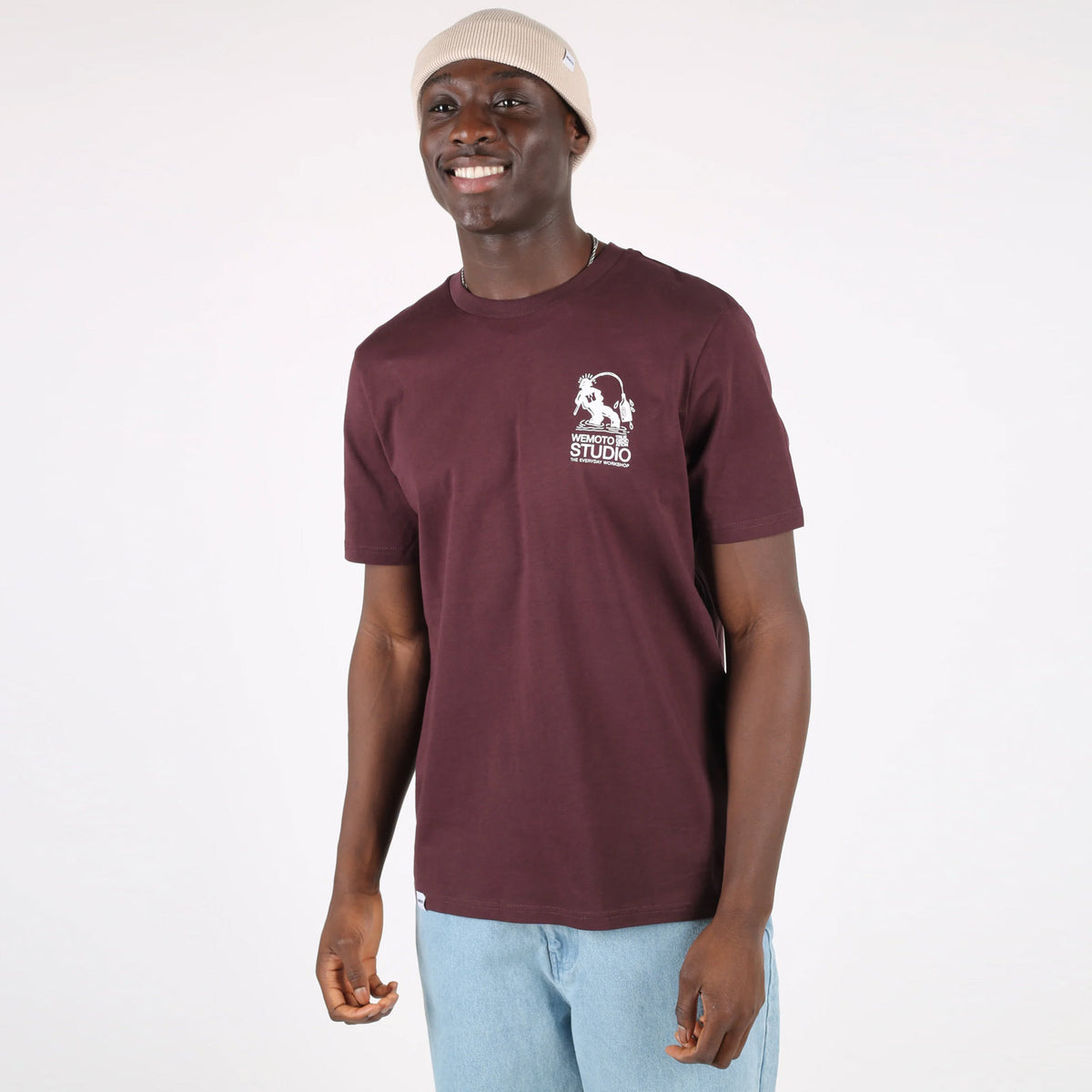 WeFishing Tee red-brown
