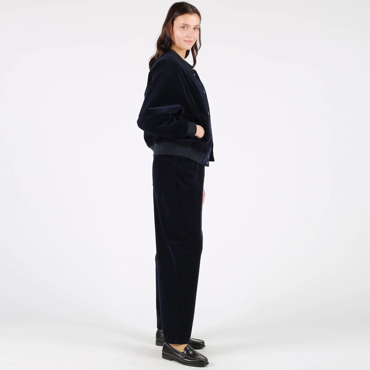 WeLilly Cord Jacket navy blue