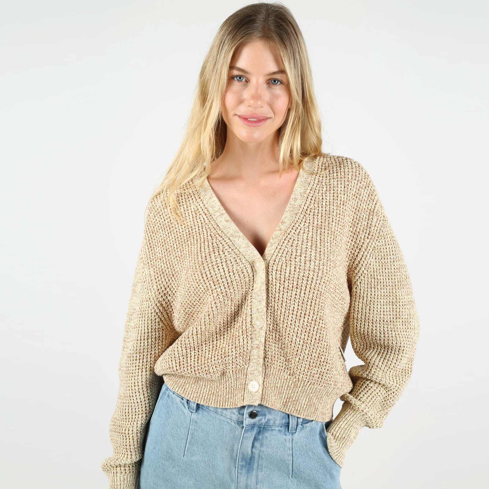 WeMara Cardigan butter melange Wemoto