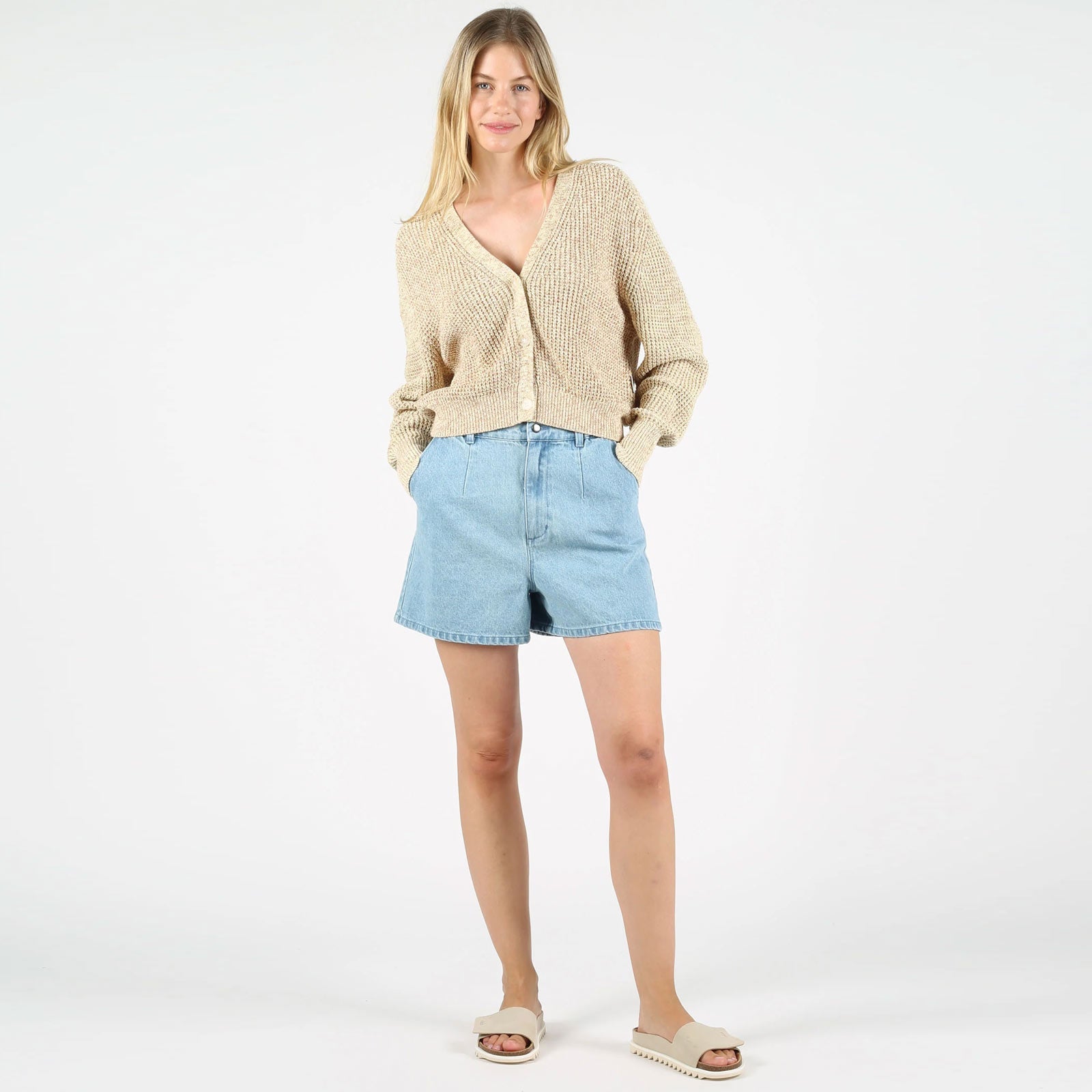 WeMara Cardigan butter melange Wemoto
