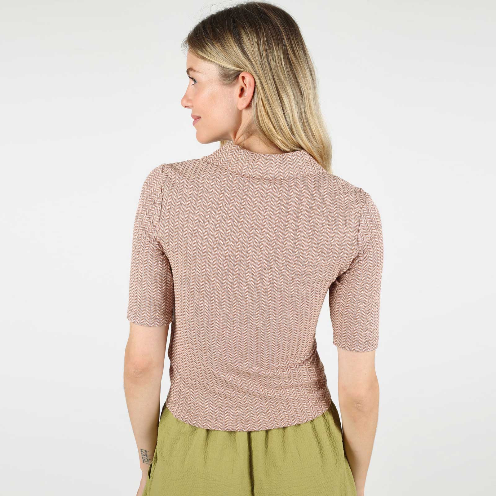 WeSofia Knit Polo Shirt almond Wemoto