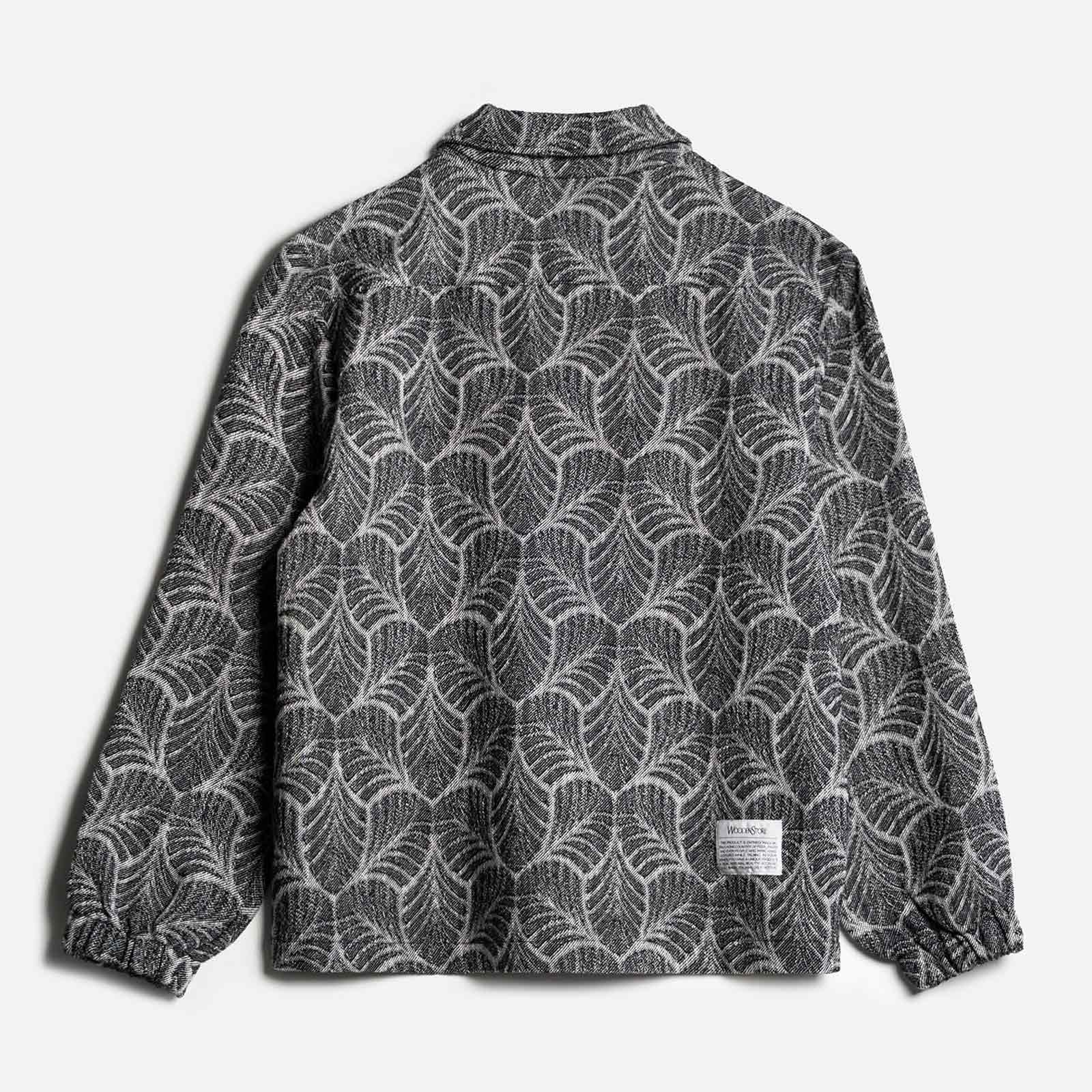 Aidan Jacket nero jacquard Wooden