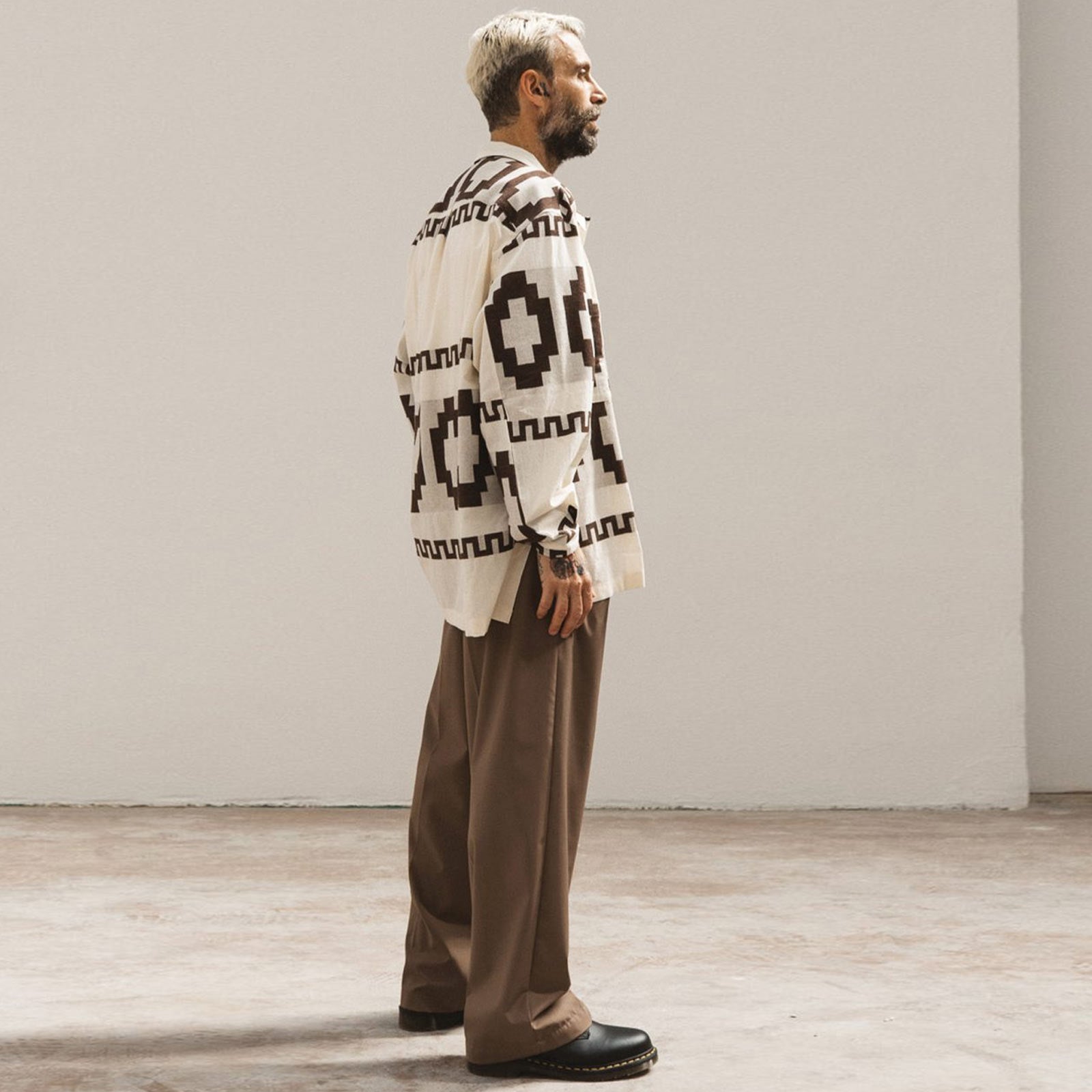 Hiroko Shirt marrone Wooden