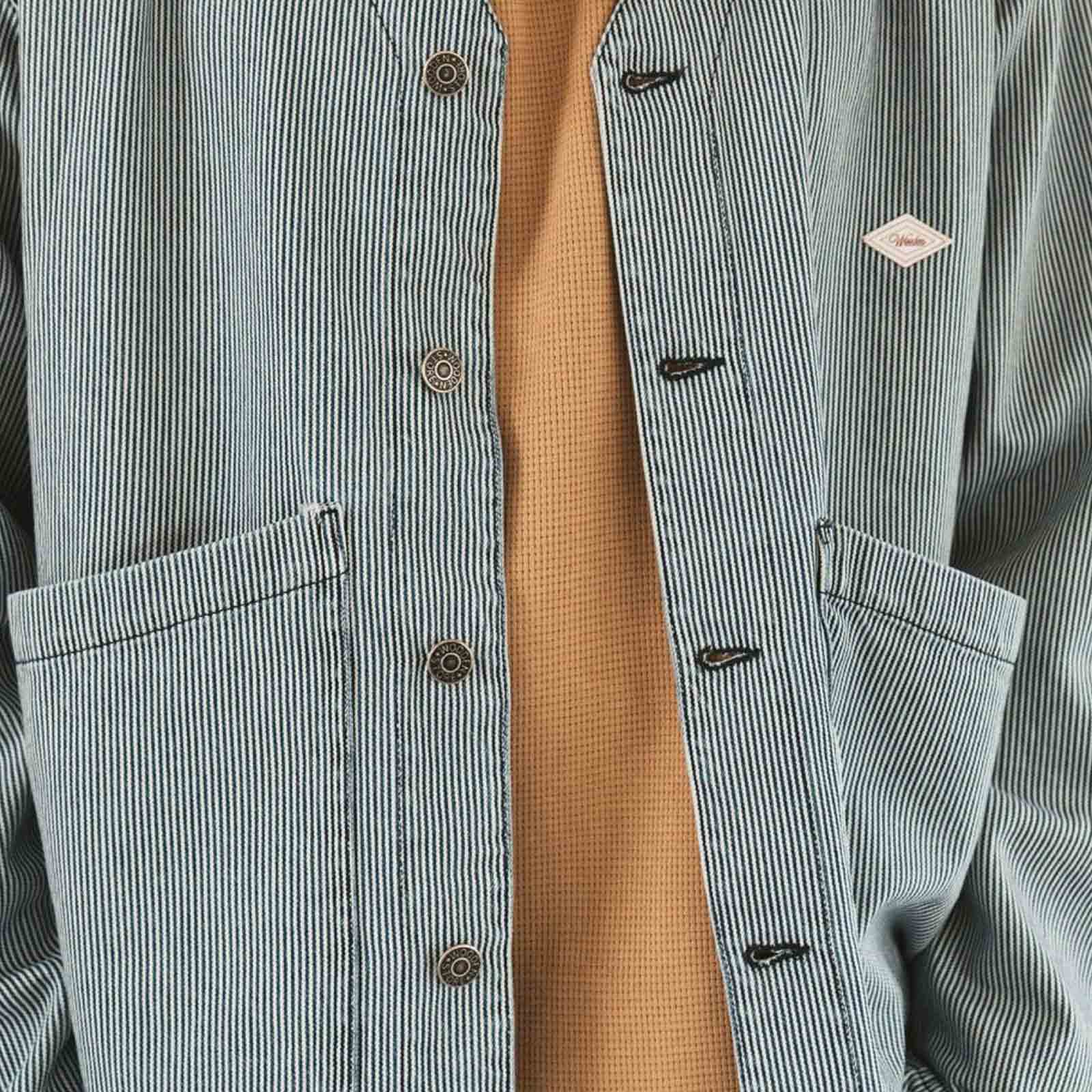 Loco Denim Jacket righe Wooden