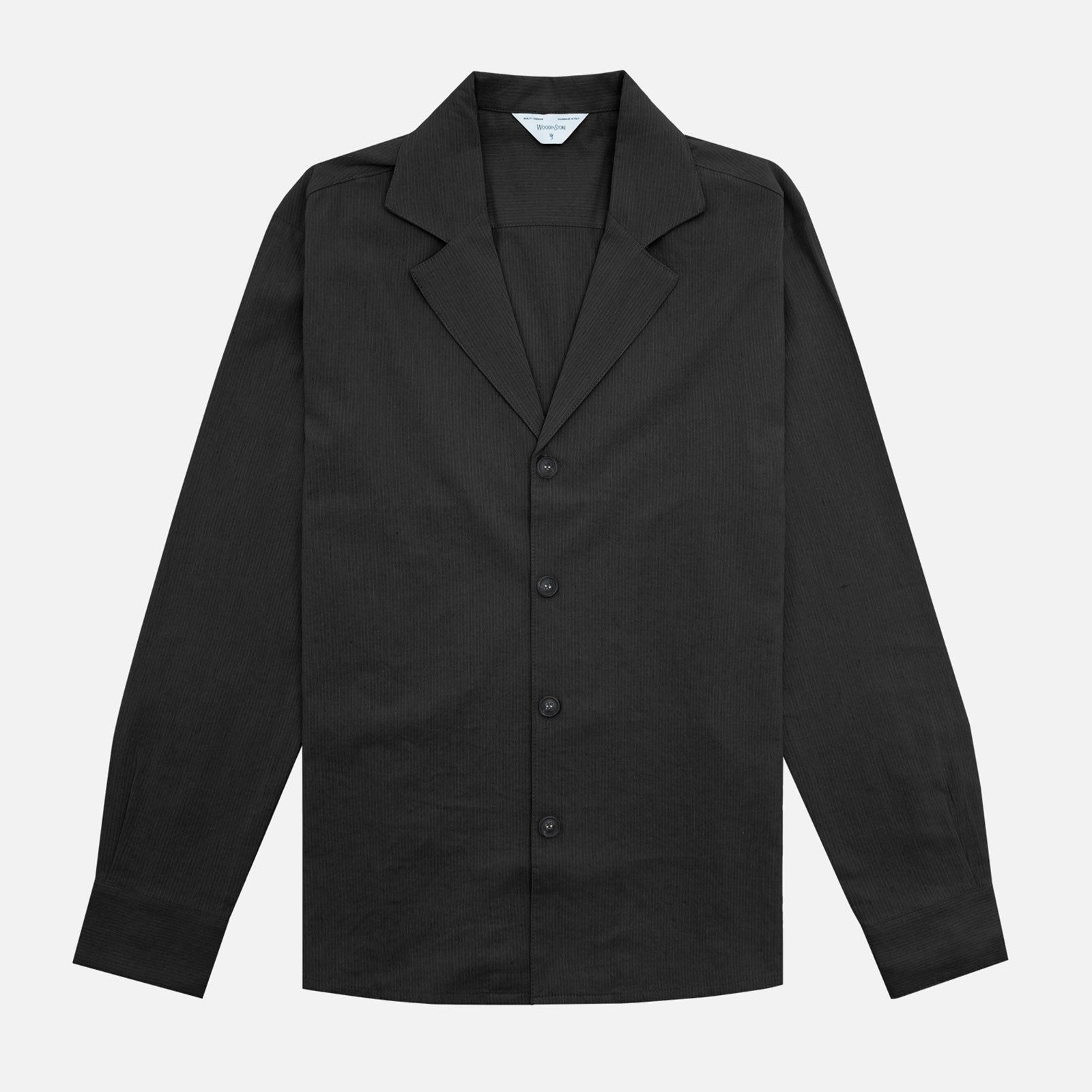 Yuki Shirt nero gessato