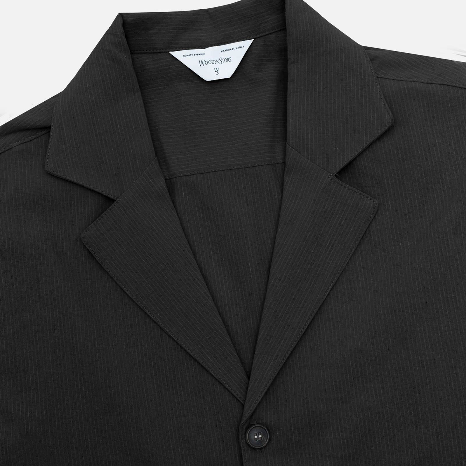 Yuki Shirt nero gessato