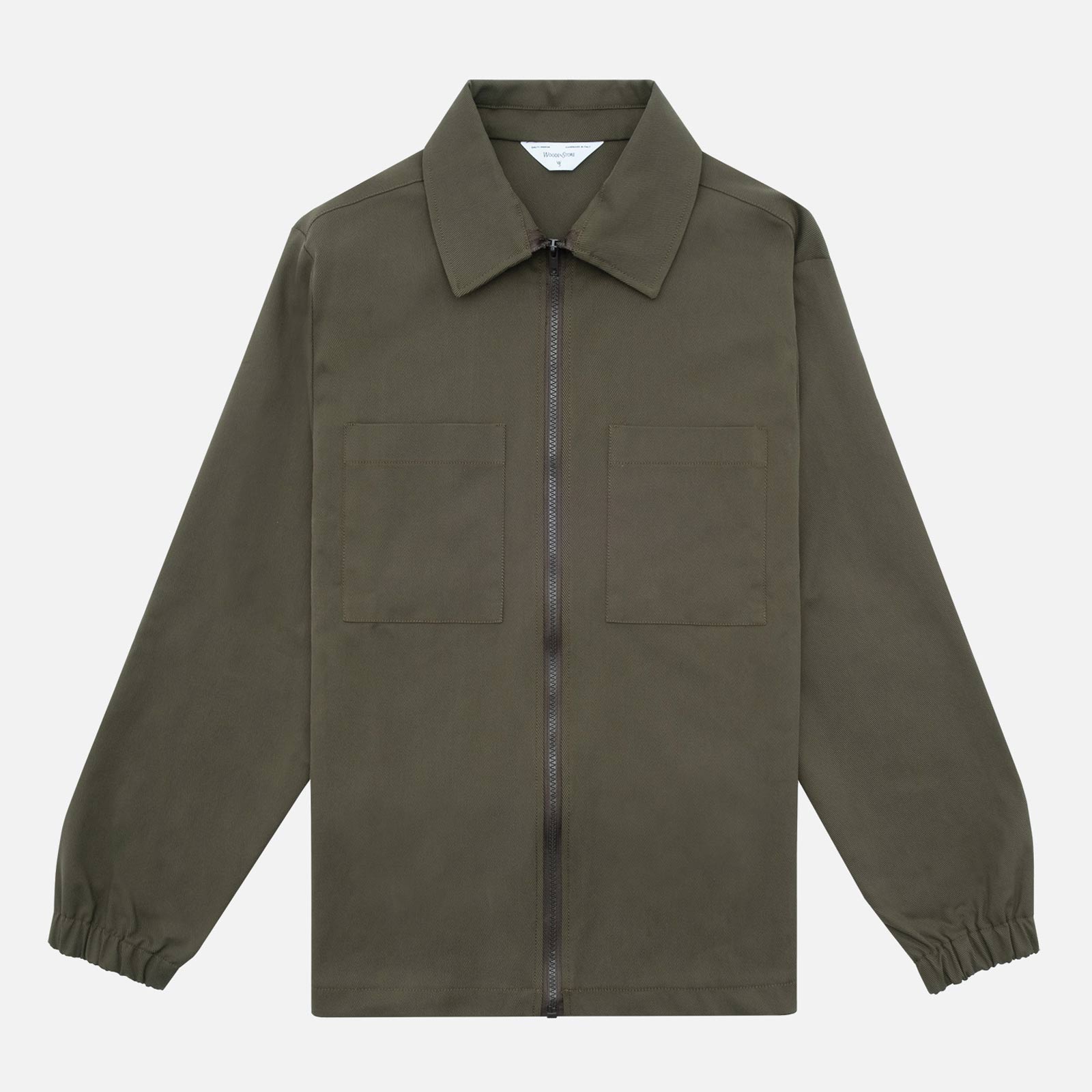 Zip Shirt verde vy
