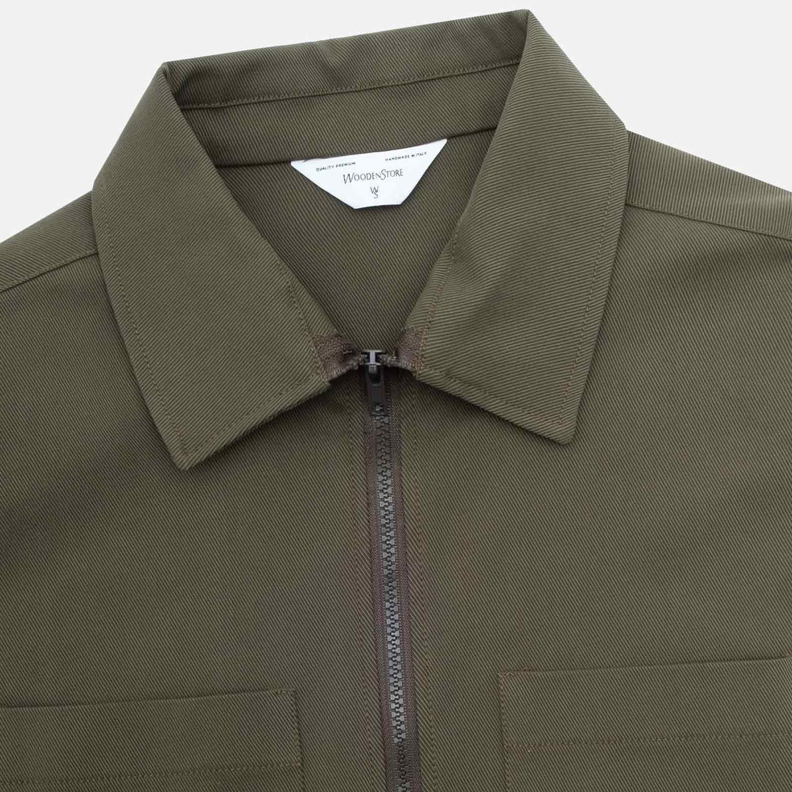 Zip Shirt verde vy