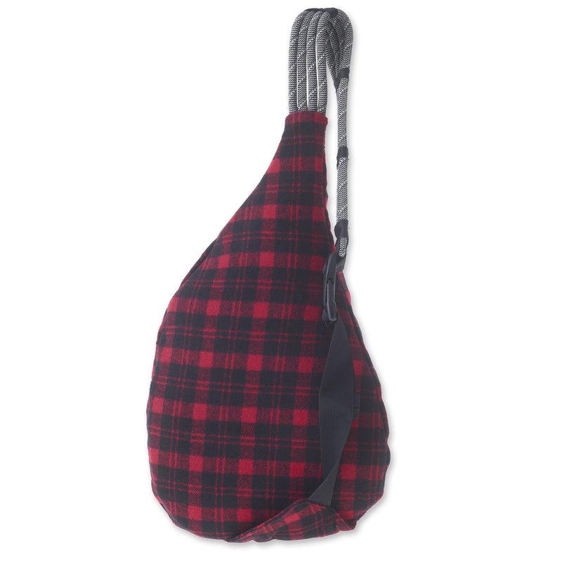 Mini Plaid Rope Bag lumberjack