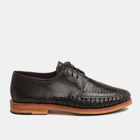 Zapata Leather Sole Shoe black
