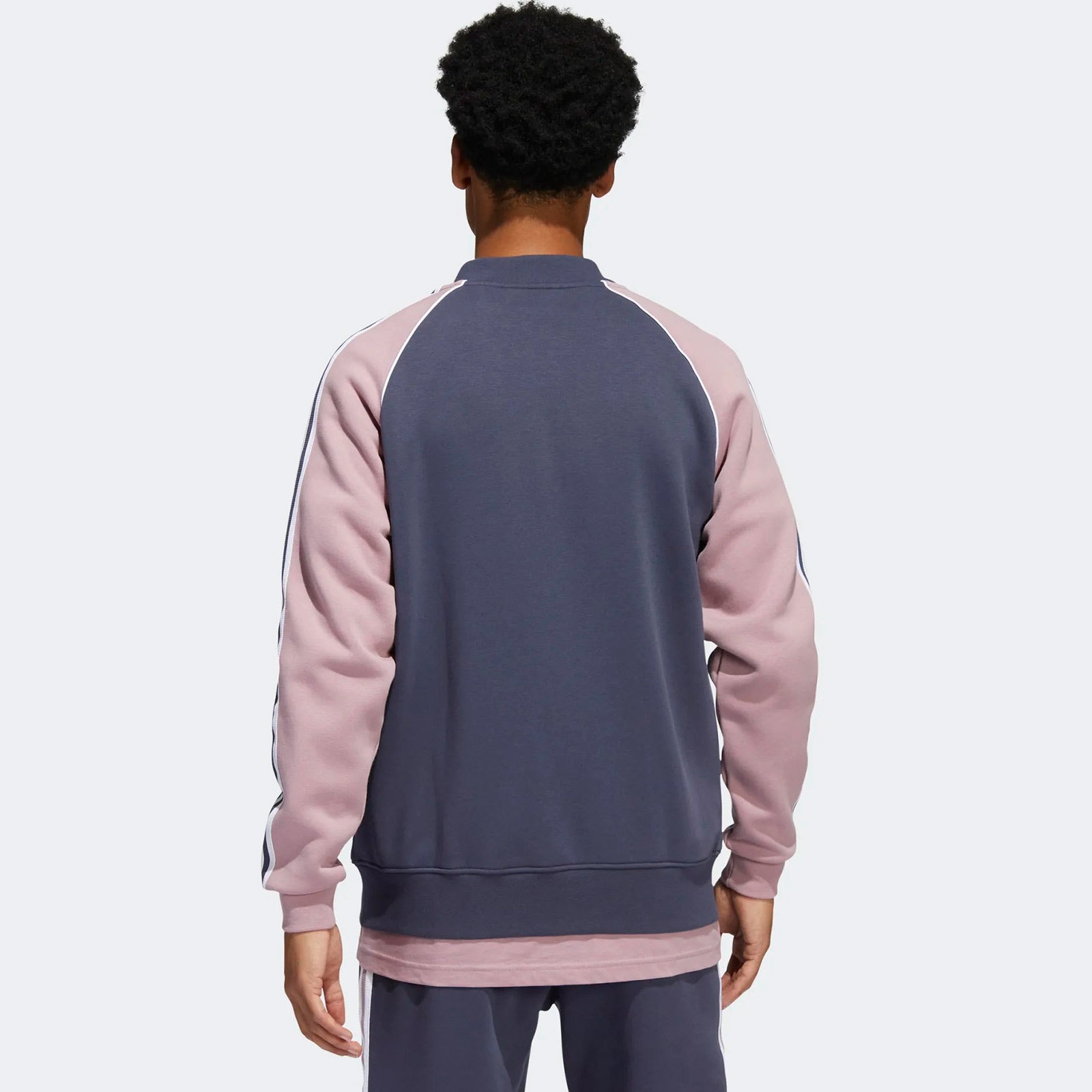 SST Fleece Track Top navy/mauve