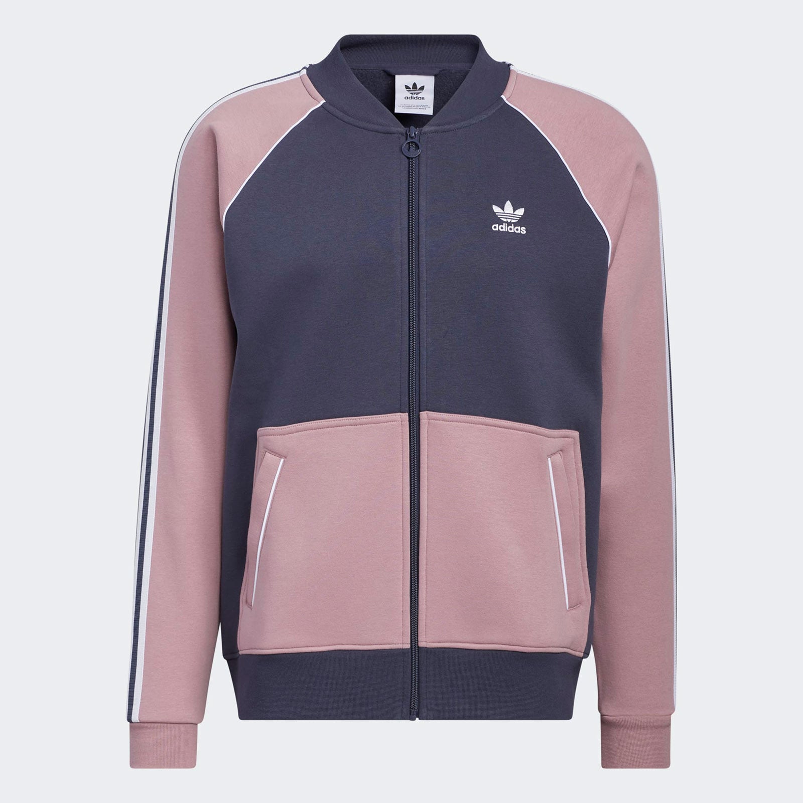 SST Fleece Track Top navy/mauve