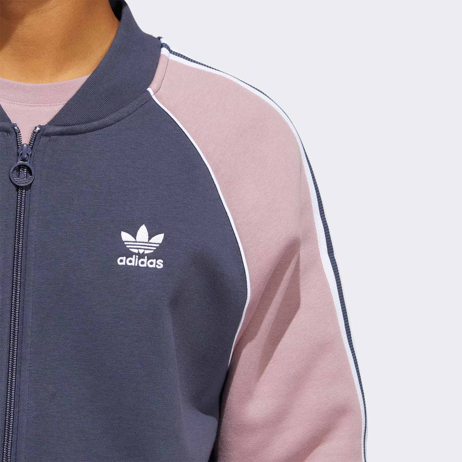 SST Fleece Track Top navy/mauve