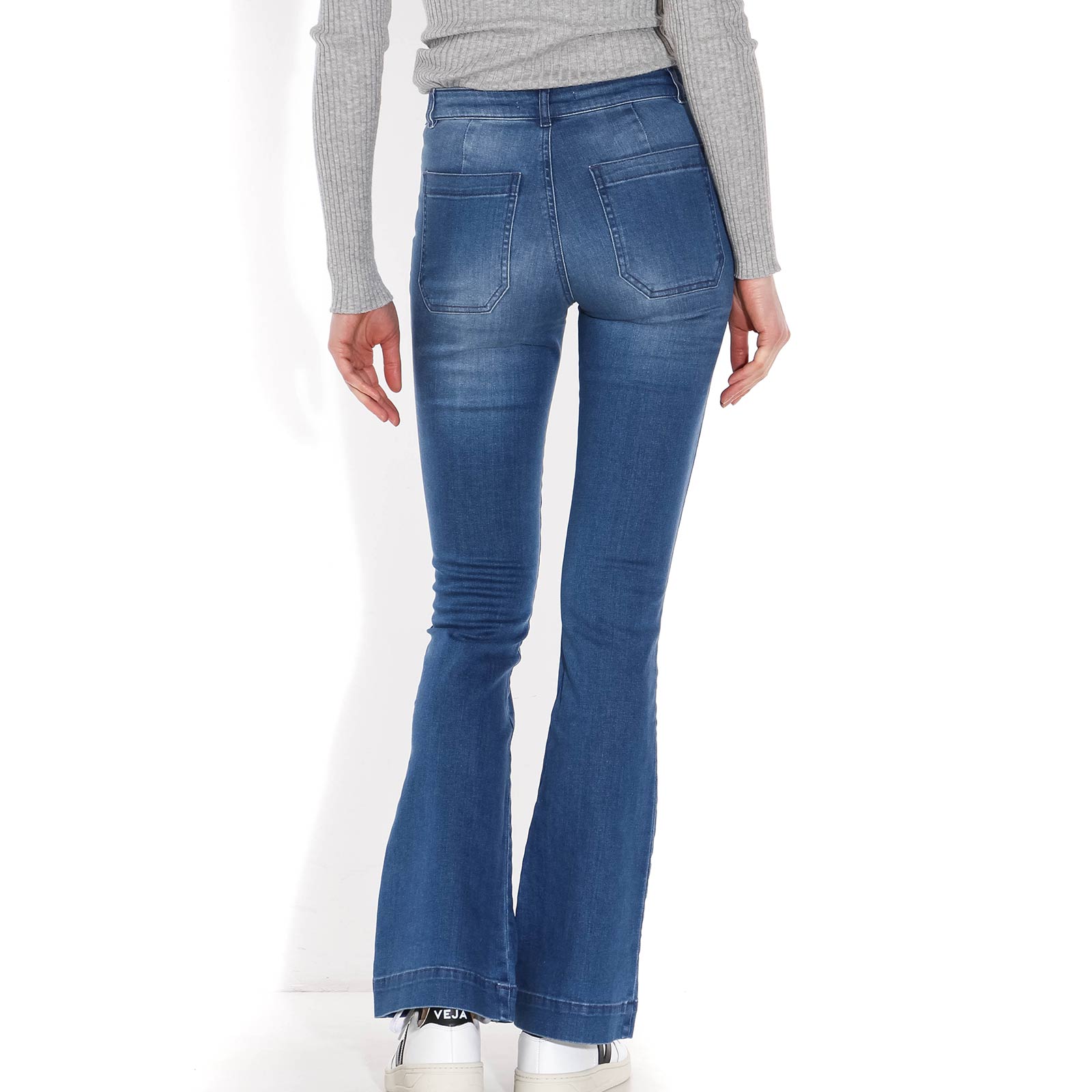 Leila Pant blue light denim by-bar Amsterdam