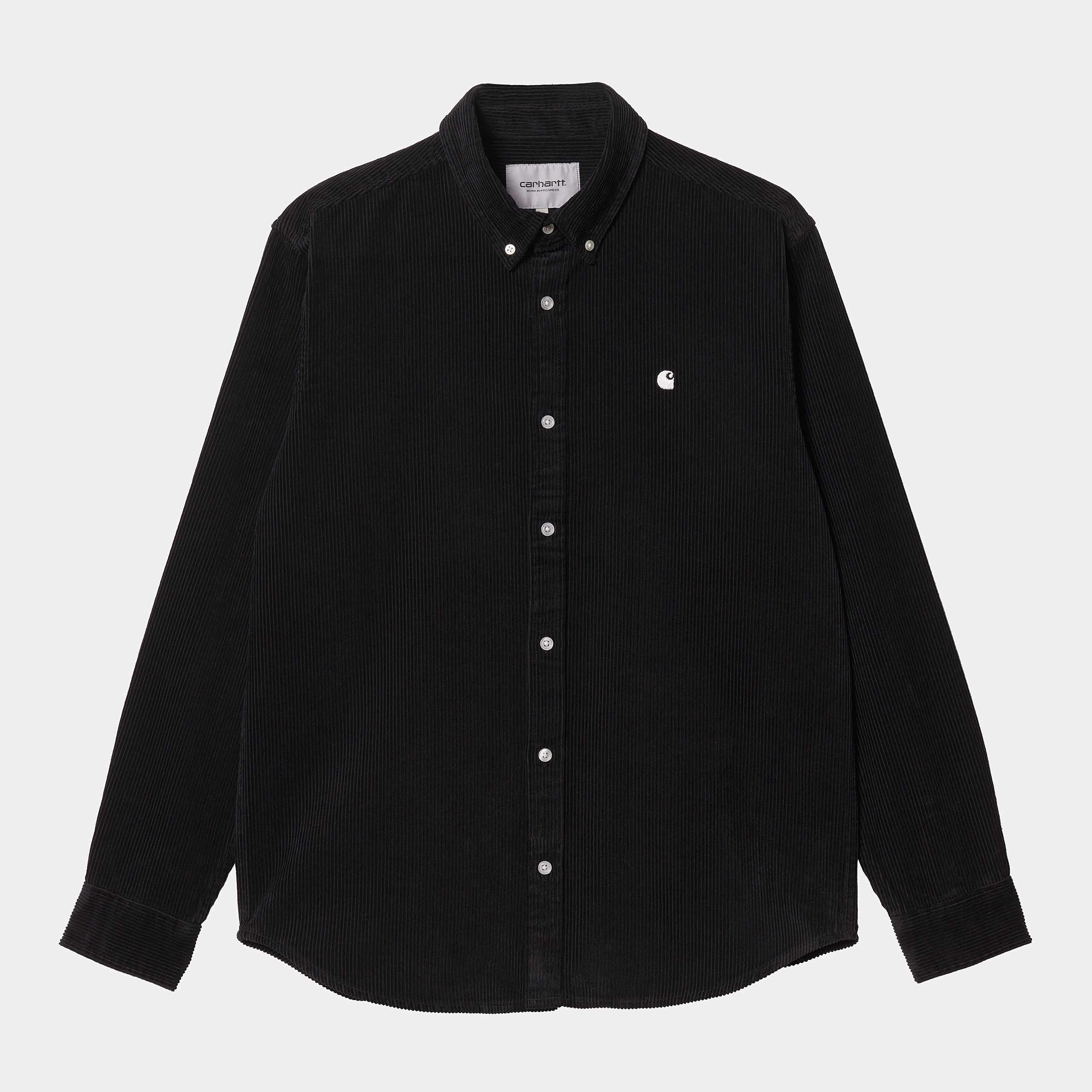 L/S Madison Cord Shirt black / wax