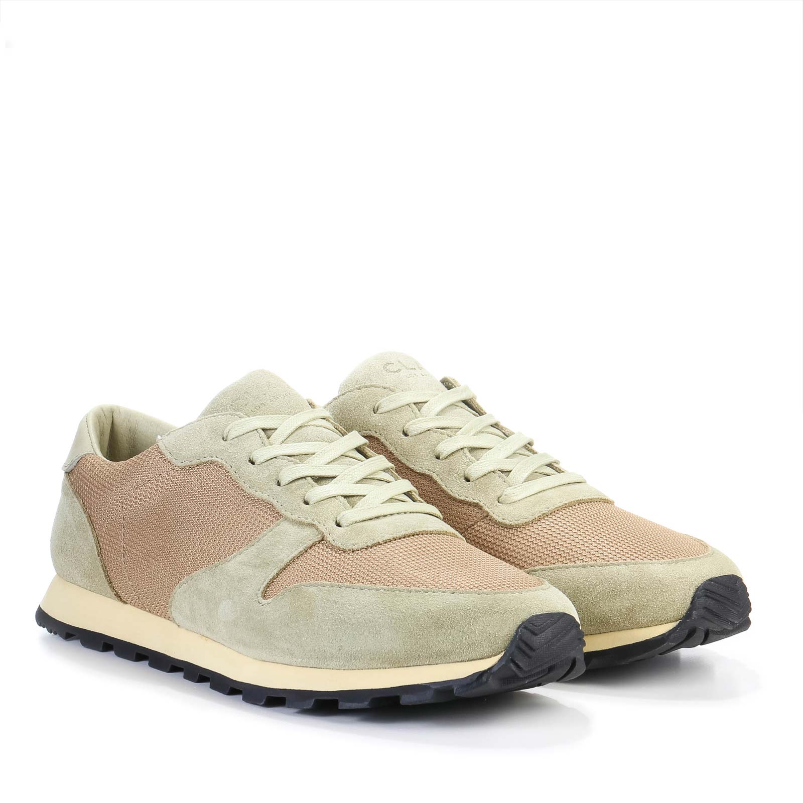 Hayward aloe green oyster tan suede Clae Los Angeles