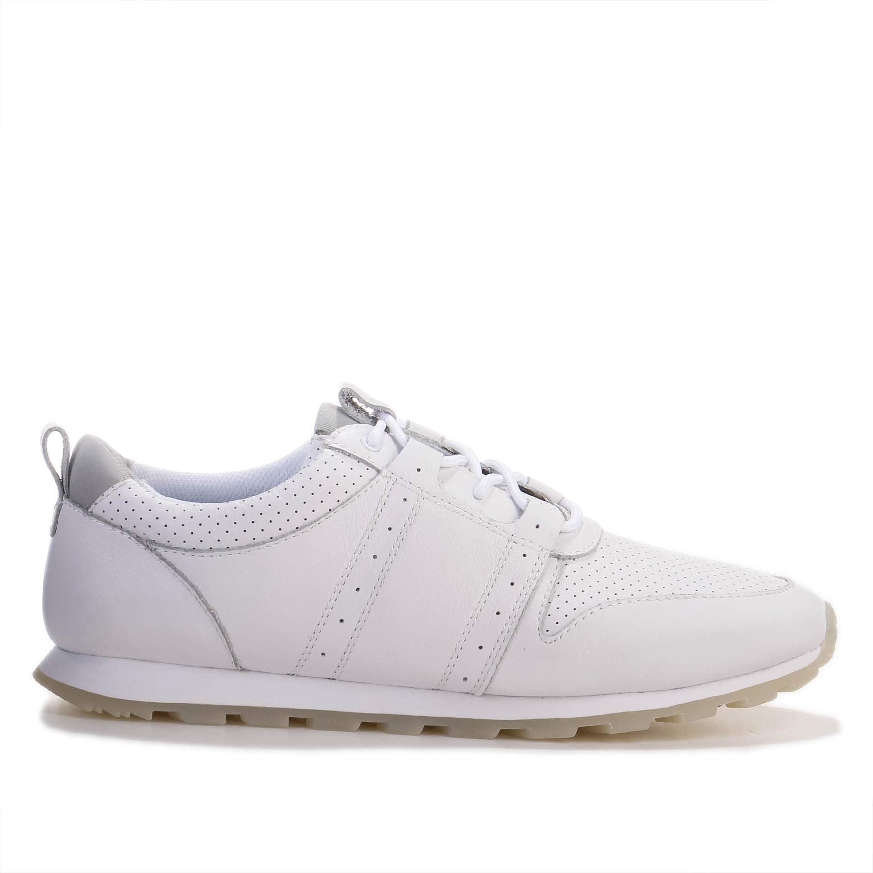 Mills Runner white tumbled leather Clae Los Angeles