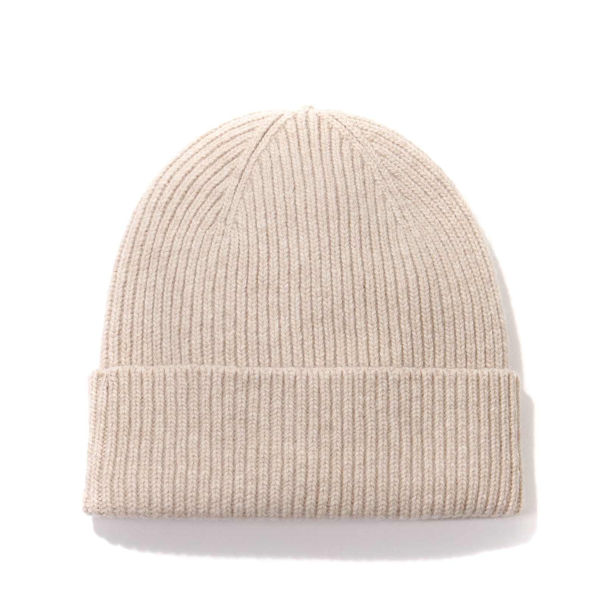 Merino Wool Beanie ivory white