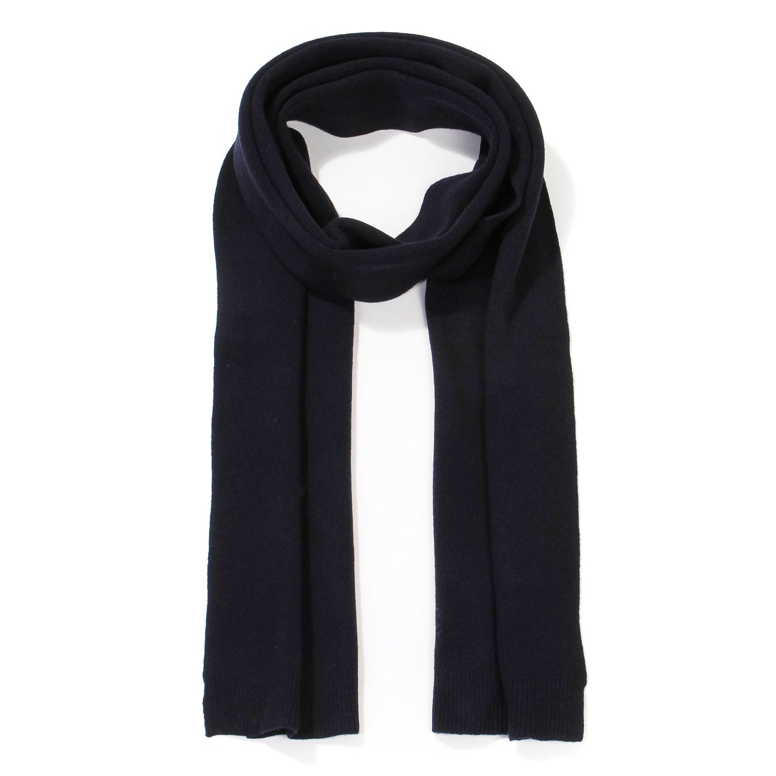 Merino Wool Scarf navy blue
