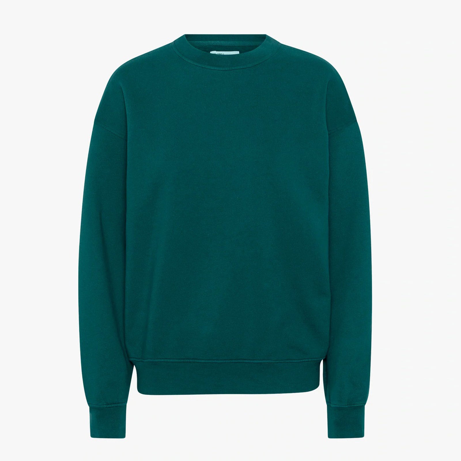 Organic Oversized Crew ocean green