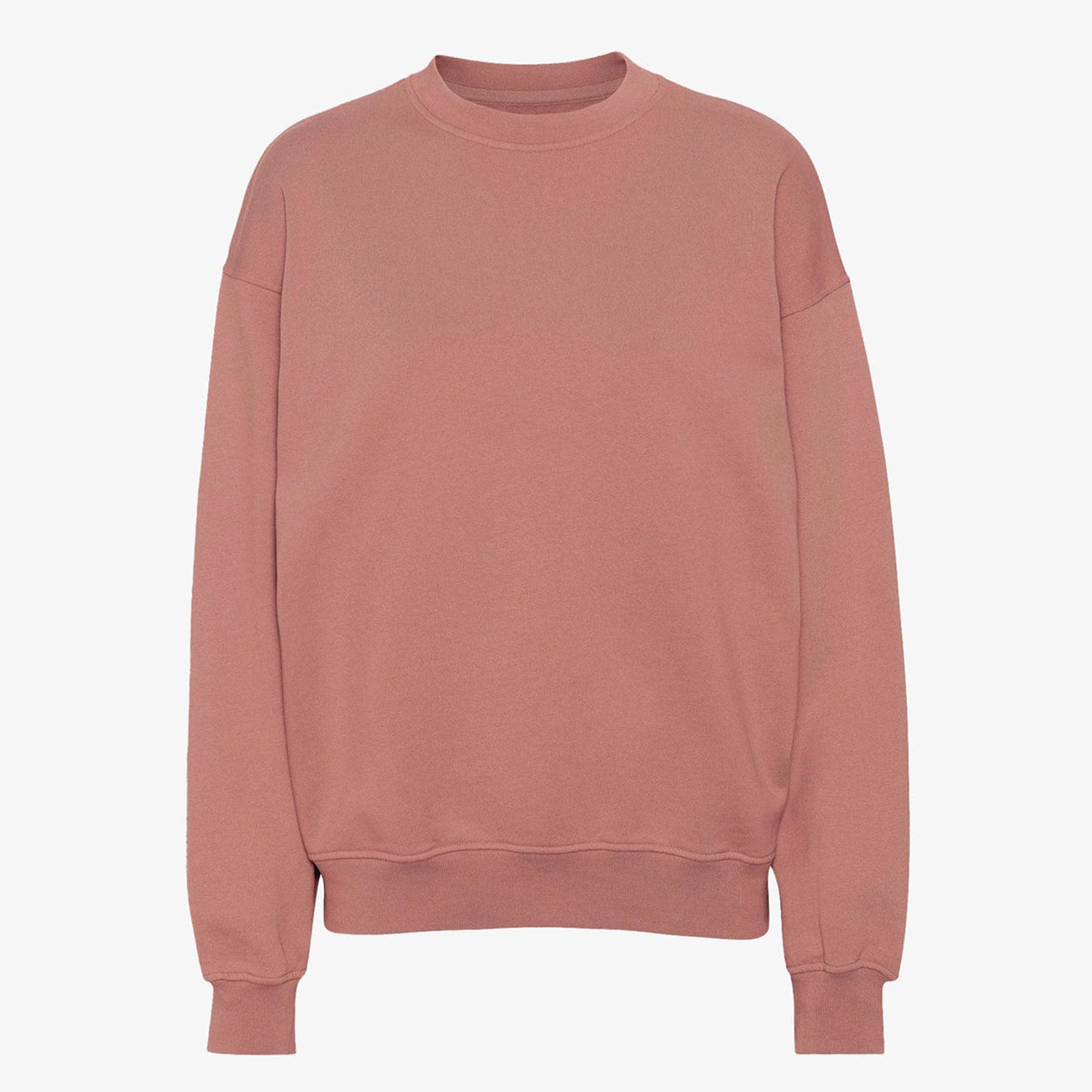 Organic Oversized Crew rosewood mist