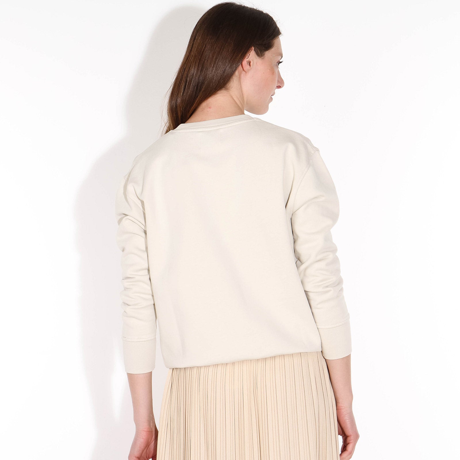 W Classic Organic Crew ivory white