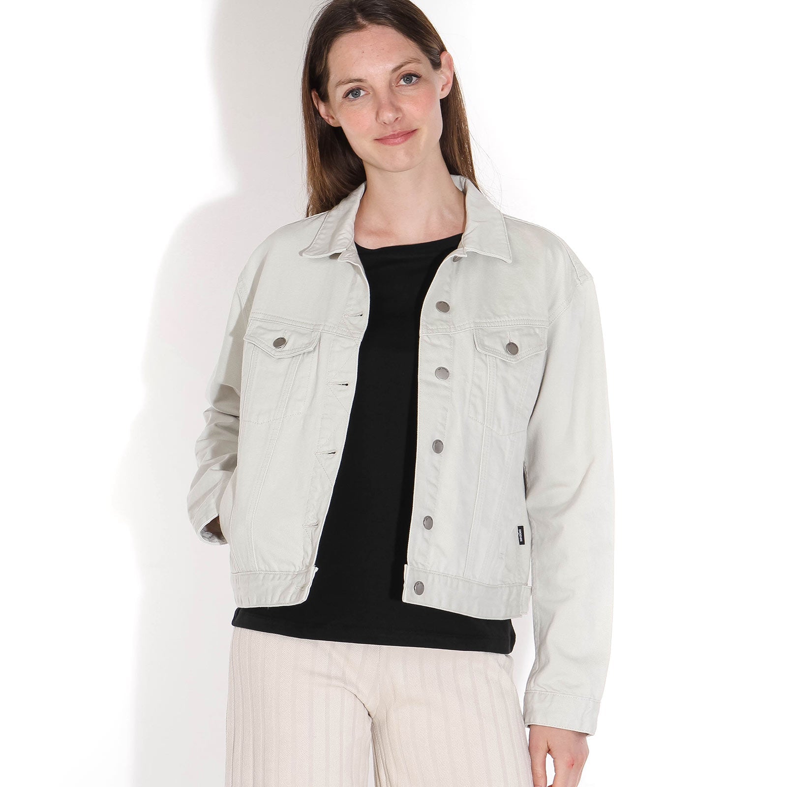 Alva Trucker Jacket washed pinfire Dr.Denim