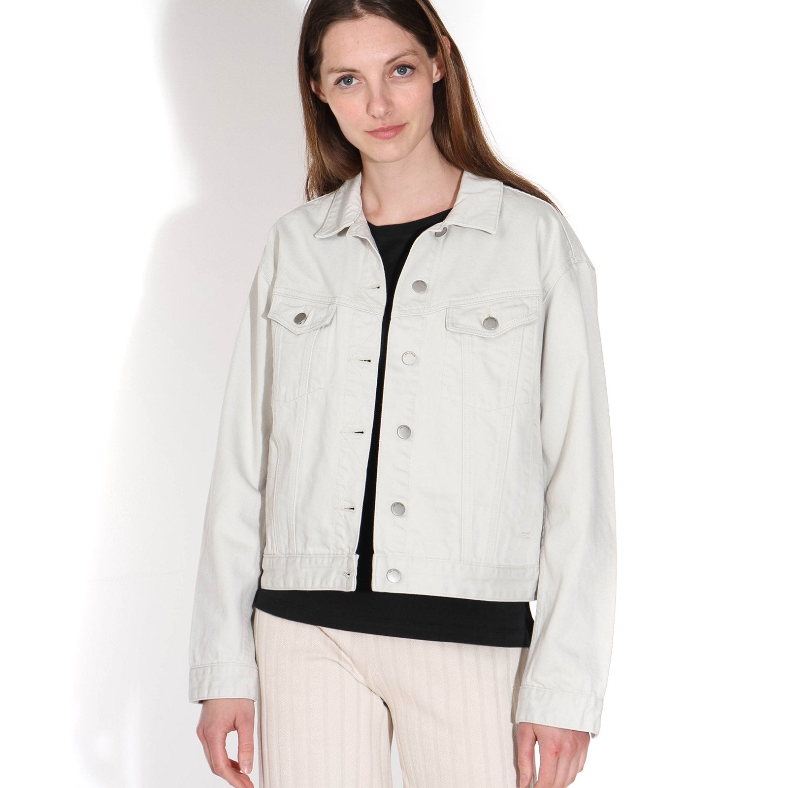 Alva Trucker Jacket washed pinfire Dr.Denim