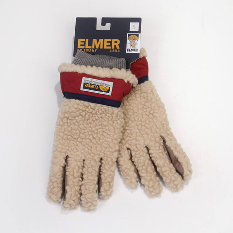 Elmer Teddy Gloves beige/wine