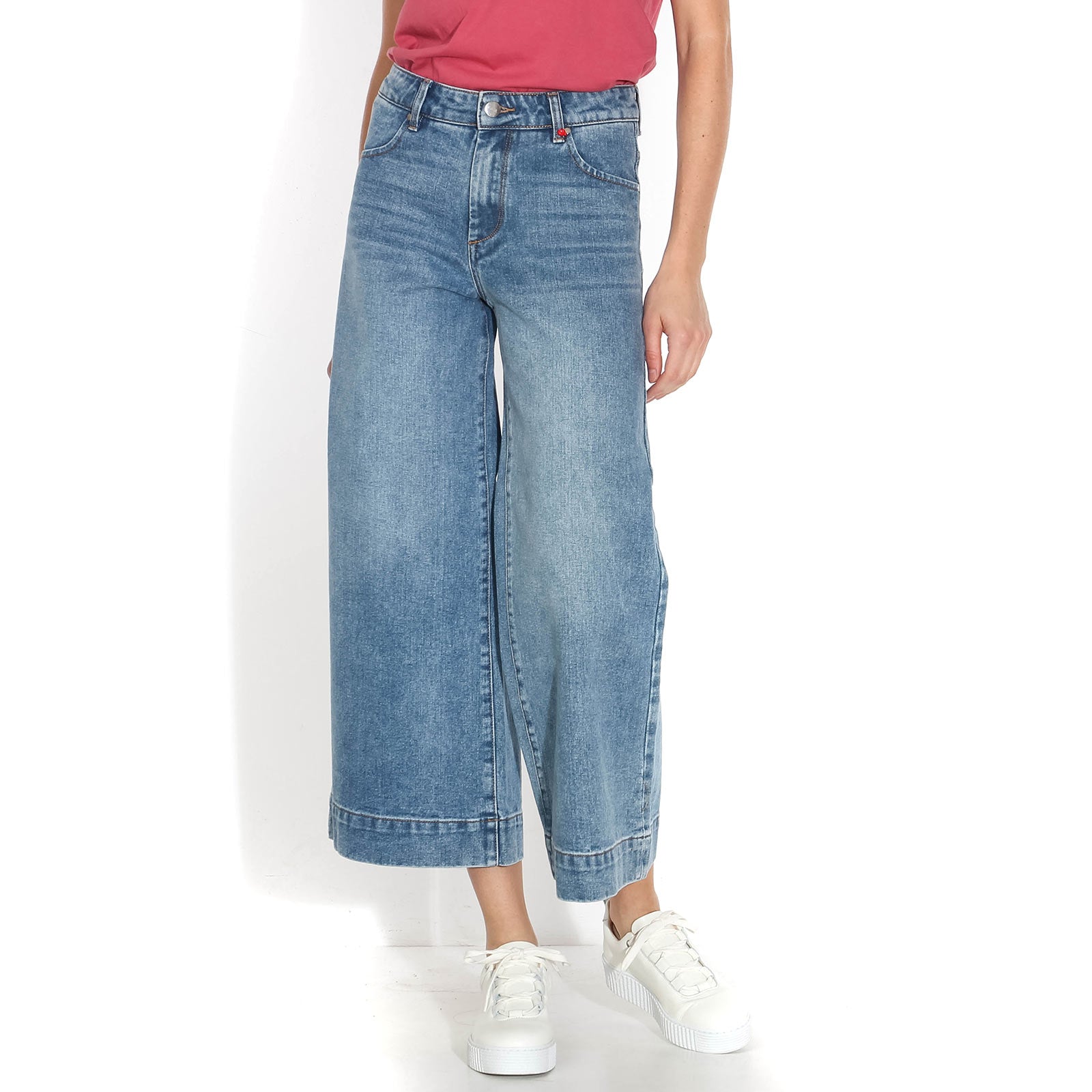 Fanny Wide Cropped Jeans blue F.A.M. Jeans