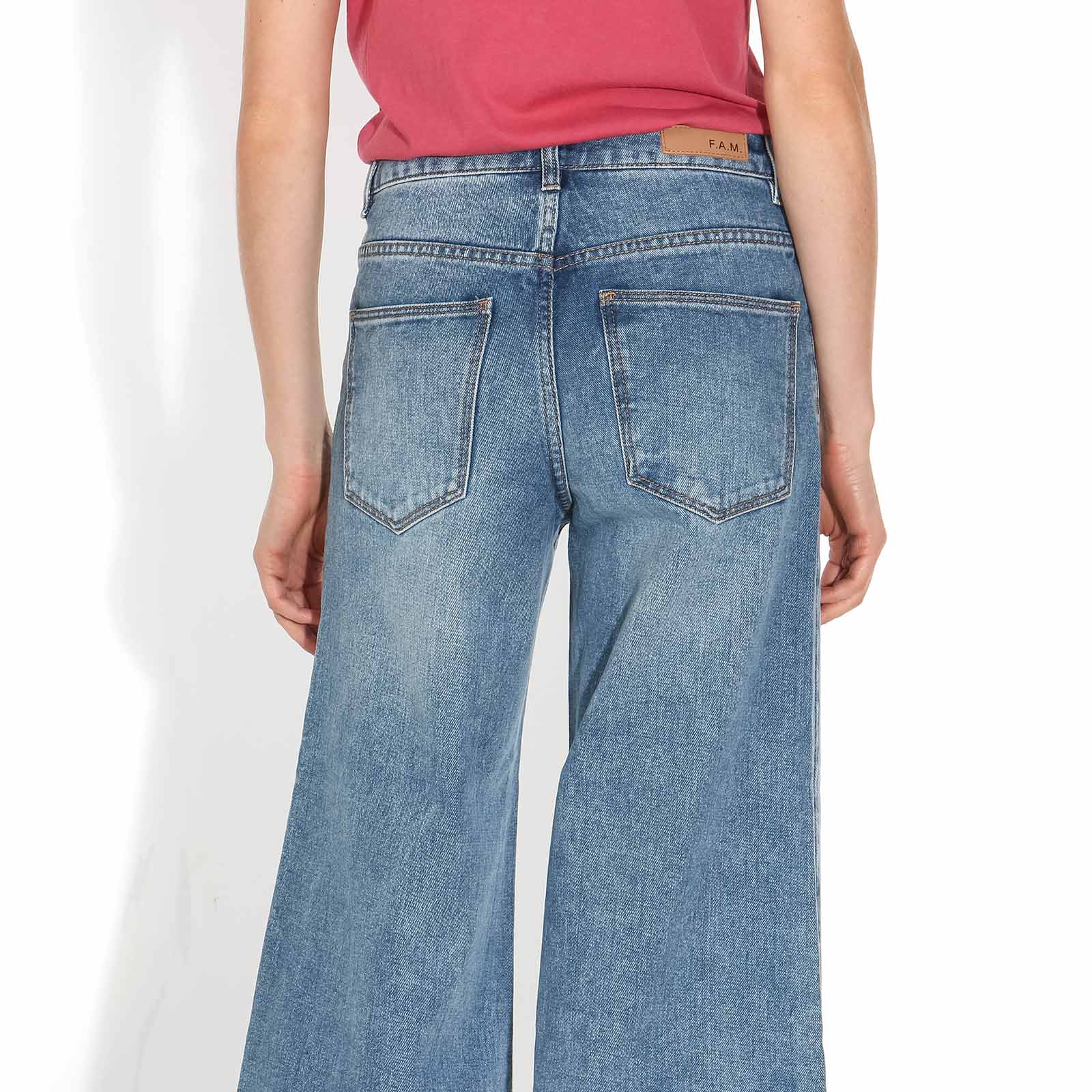 Fanny Wide Cropped Jeans blue F.A.M. Jeans